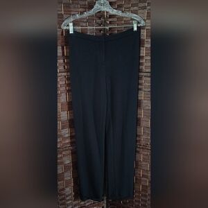 Jil Sander Women's Cuff Hem Pants Size 38 EU Black Classic Flat Front No Pockets